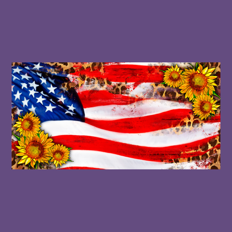Usa Flag And Sunflower License Plate Vintage Hoodie by HRA Design Shop | Teevron