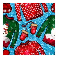 christmas clothes seamless pattern | Teevron