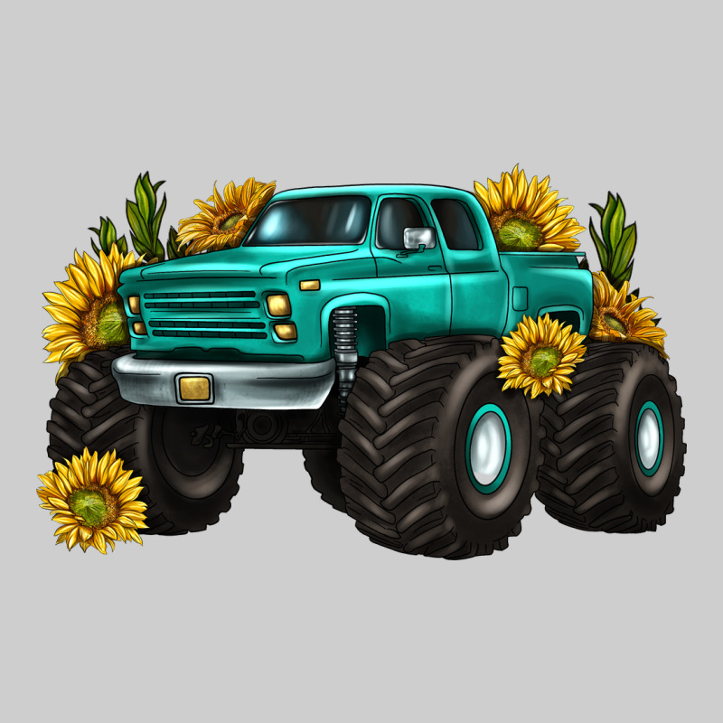Monster Truck With Sunflower Western Premium Tee by texasbilliewilder | Teevron