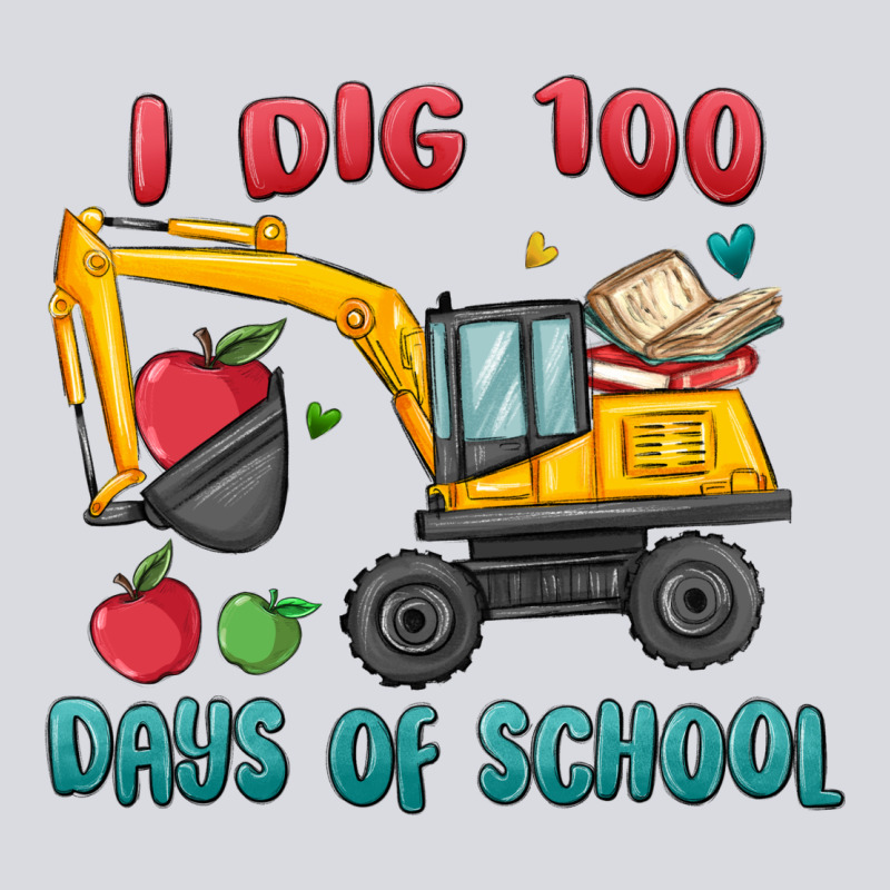 I Dig 100 Days Of School Excavator Zipper Hoodie by MaliasSmallBusiness | Teevron
