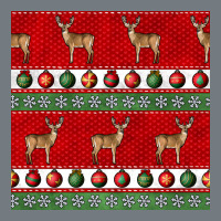 Christmas Deer And Ornaments Seamless Pattern Heavyweight Sweatshirt | Teevron