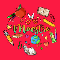 Maestra Teacher Heart Doodle Zipper Hoodie | Teevron