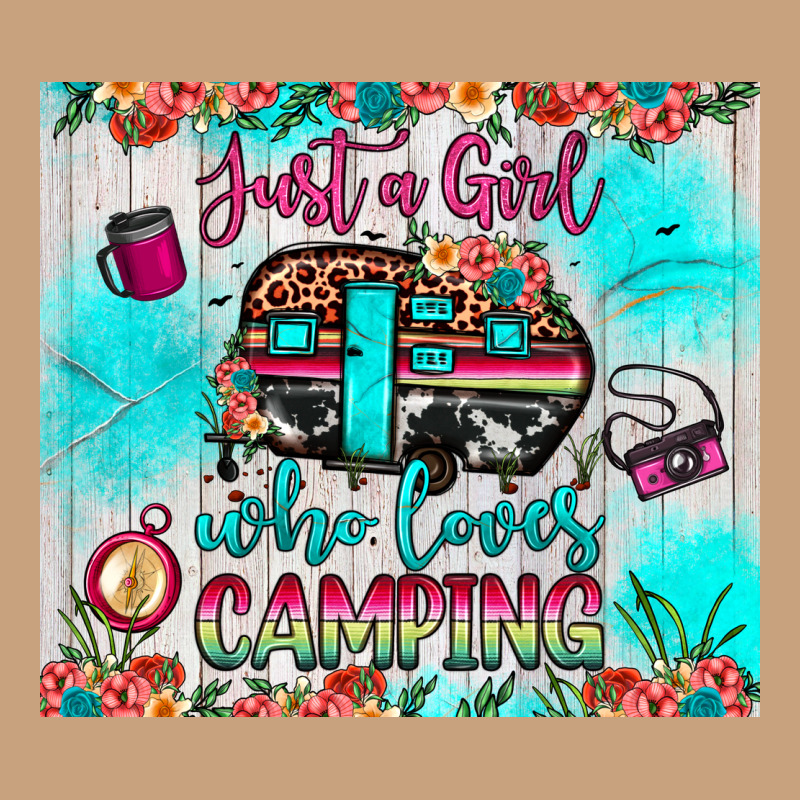 Just A Girl Who Loves Camping Vintage Tee by JahusDesignShop | Teevron
