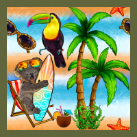 Tropical Animals Seamless Pattern Classic Tee | Teevron