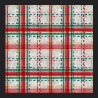 Christmas Plaid Seamless Pattern Vintage Tee | Teevron