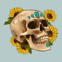 Skull Flowers And Gemstone Heavy Core Tee | Teevron