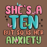 She's A Ten But So Is Her Anxiety Zipper Hoodie | Teevron