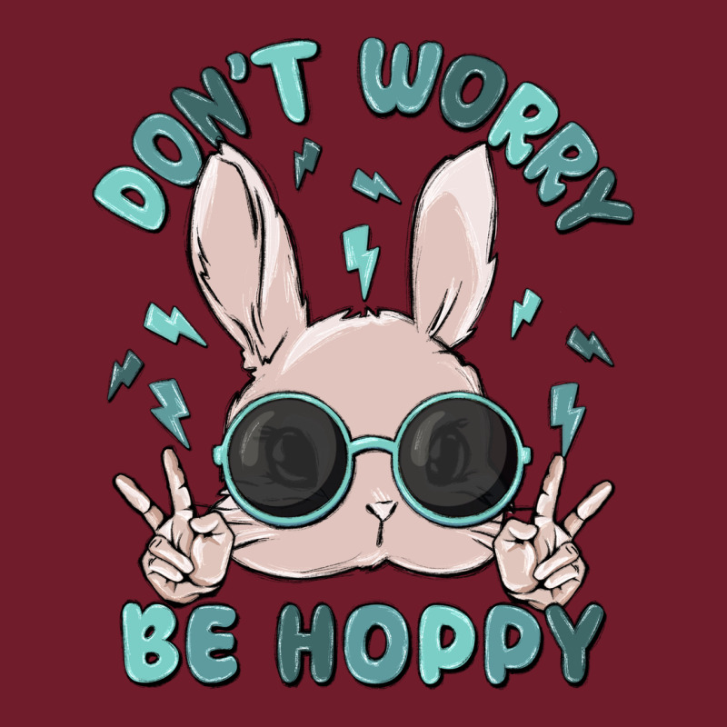 Don't Worry Be Hoppy Zipper Hoodie by MaliasSmallBusiness | Teevron