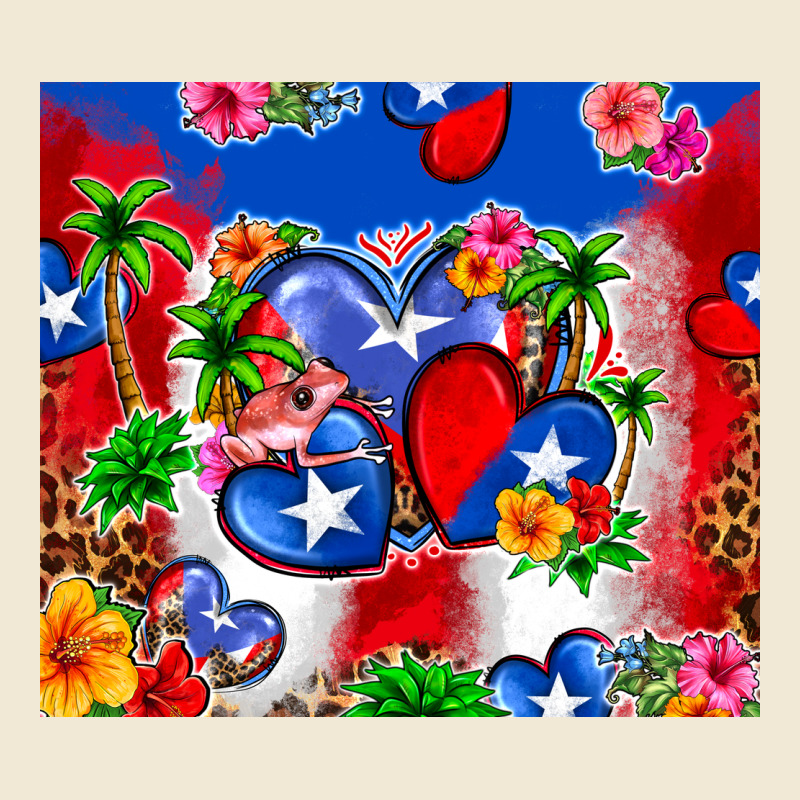Puerto Rico Hearts Premium Tee by Zillion Design Studio | Teevron