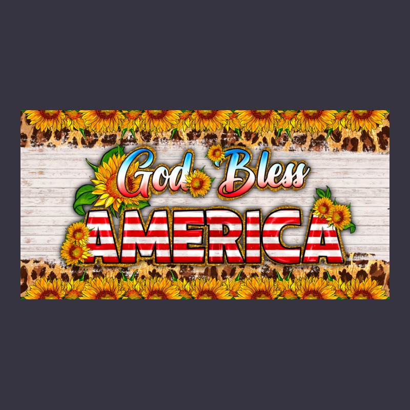 God Bless America Sunflower License Plate Vintage Hoodie by HRA Design Shop | Teevron