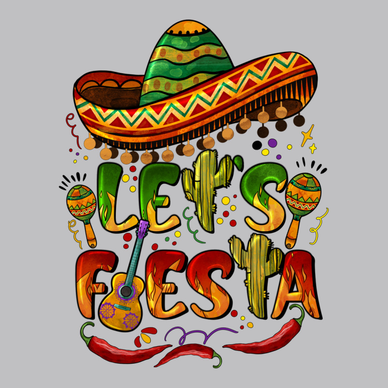 Let's Fiesta Mexican Hat Long Sleeve Tee by BarkalooDesign | Teevron