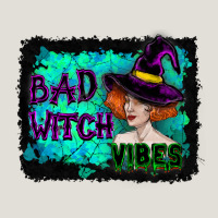 Halloween Bad Witch Vibes Watercolor Heavy Core Tee | Teevron