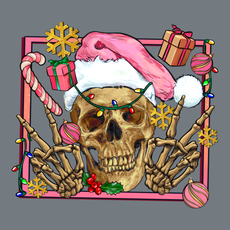 Pink Christmas Skeleton Heavyweight Sweatshirt by AdoDesignShop | Teevron