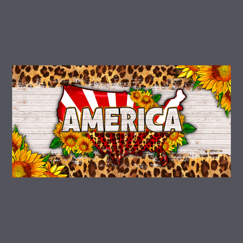 America Map Sunflower License Plate Vintage Hoodie by HRA Design Shop | Teevron