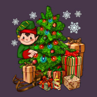 Christmas Elf With Gift Heavyweight Hoodie | Teevron