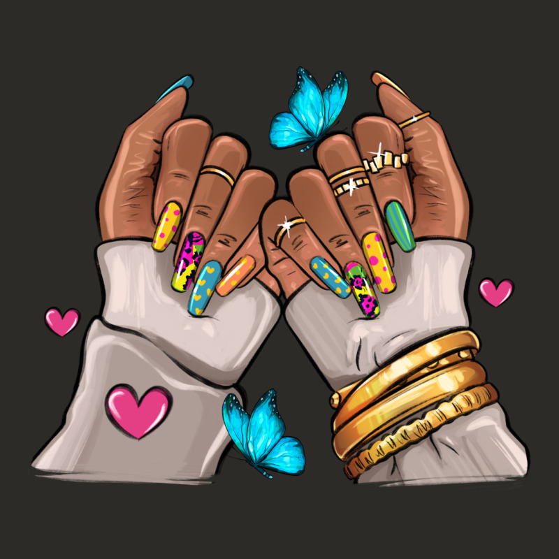Afro Woman Nail Art Heavy Core Tee by RanaPortraitStore | Teevron