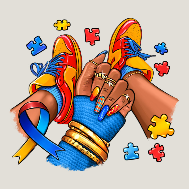 Autism Afro Girl Sneakers Heavy Core Tee by RanaPortraitStore | Teevron