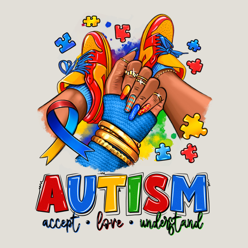 Autism Accept Love Understand Afro Girl Sneakers Heavy Core Tee by RanaPortraitStore | Teevron