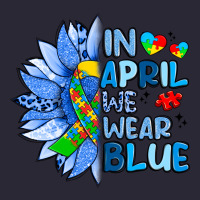 In April We Wear Blue Sunflower Vintage Tee | Teevron