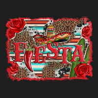 Fiesta With Sombrero Background Classic Tee | Teevron
