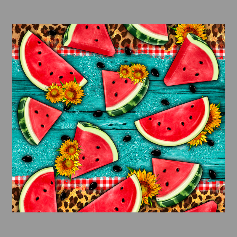 Watermelon And Sunflowers Vintage Hoodie by HRA Design Shop | Teevron