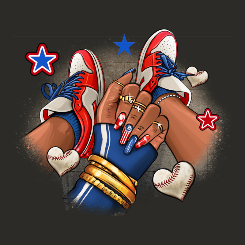 Baseball Afro Girl Sneakers Heavy Core Tee by RanaPortraitStore | Teevron