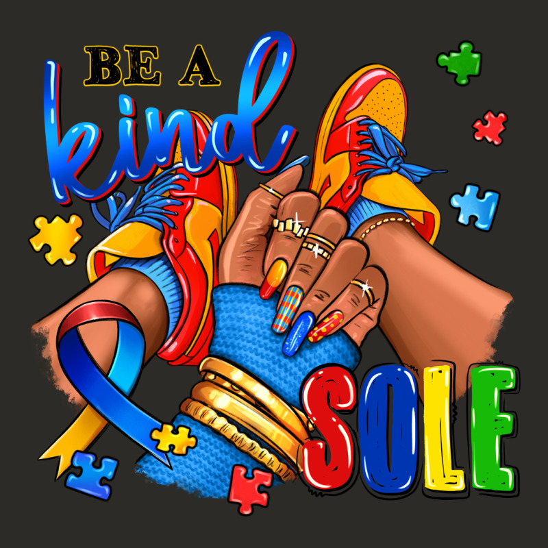 Be A Kind Sole Autism Afro Girl Sneakers Heavy Core Tee by RanaPortraitStore | Teevron