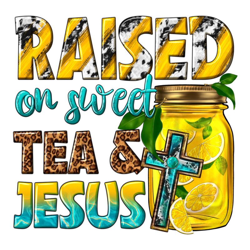 Raised On Sweet Tea And Jesus Premium Tee by texasbilliewilder | Teevron