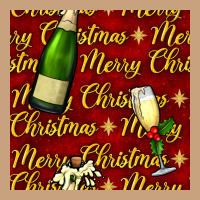 Merry Christmas Champagne Seamless Pattern Vintage Tee | Teevron