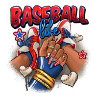 Baseball life afro girl sneakers | Teevron