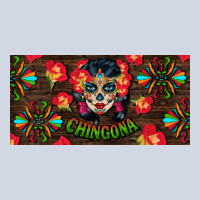 Chingona Sugar Skull License Plate Premium Sweatshirt | Teevron