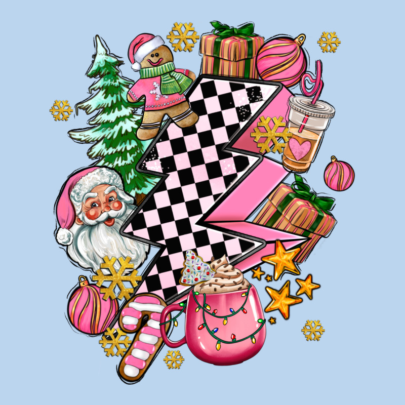 Pink Christmas Lightning Bolt Classic Tee by AdoDesignShop | Teevron