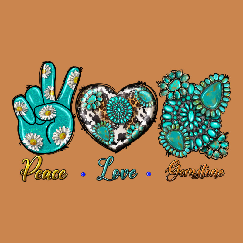 Peace Love Gemstone Heavyweight Hoodie by BundleAndBundleShop | Teevron