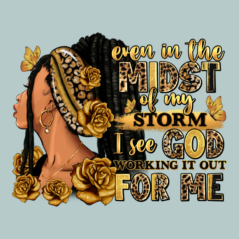 Even In The Midst Of My Storm Afro Woman Heavy Core Tee by RanaPortraitStore | Teevron