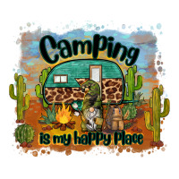 Camping Is My Happy Place Premium Tee | Teevron