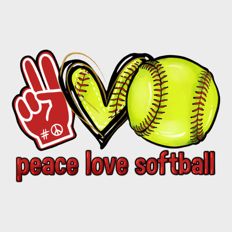 Peace Love Softball Urban Hoodie by HowdyJamesFarm | Teevron