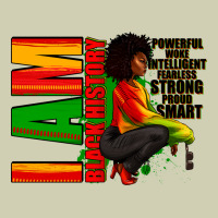 I Am Black History Afro American Woman Heavy Core Tee | Teevron