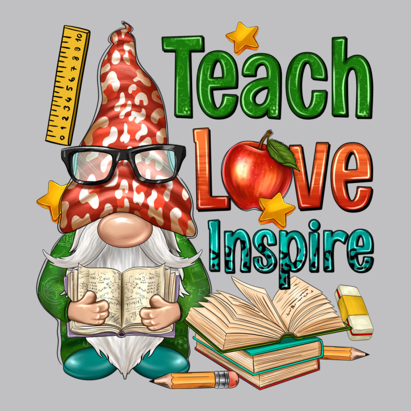 Gnome Teach Love Inspire Long Sleeve Tee by NancyCooperArtShop | Teevron