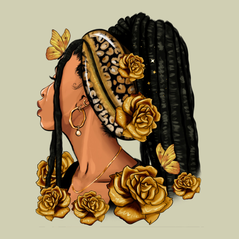 Gold Roses Afro Woman Heavy Core Tee by RanaPortraitStore | Teevron