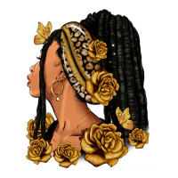 Gold roses afro woman | Teevron