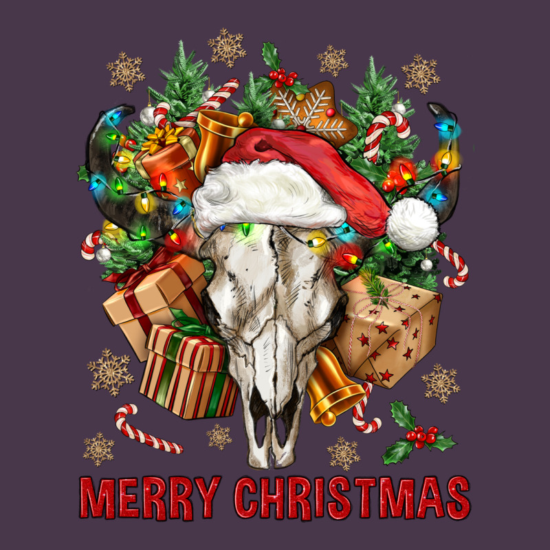 Merry Christmas With Bull Skull Heavyweight Hoodie by BundleAndBundleShop | Teevron