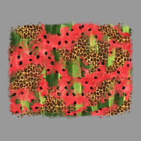 Watermelon Leopard Pattern Background Vintage Hoodie | Teevron