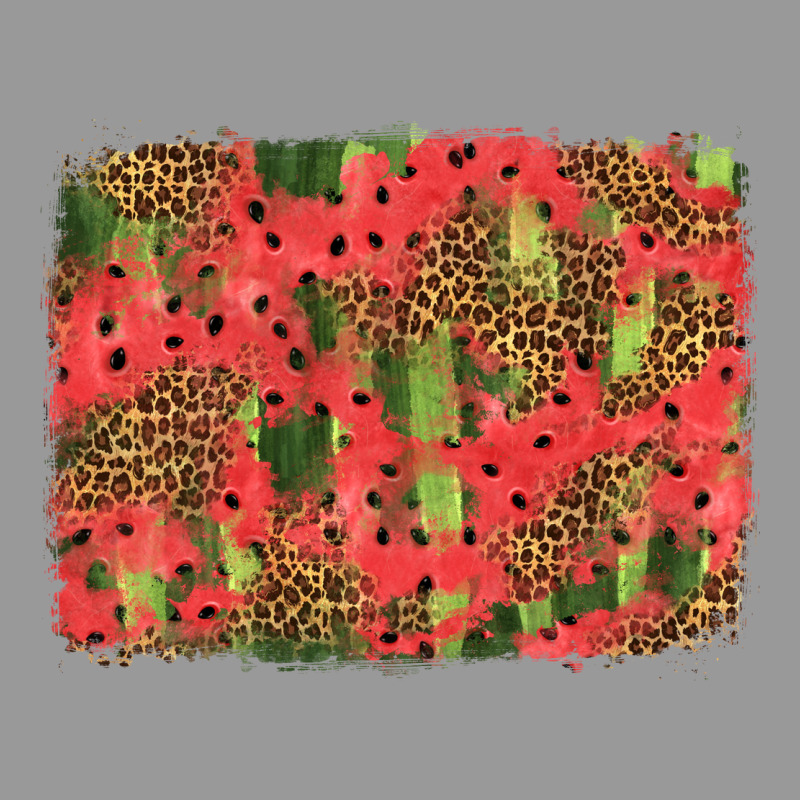 Watermelon Leopard Pattern Background Vintage Hoodie by HRA Design Shop | Teevron