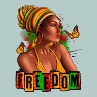 Juneteenth Freedom Afro Woman Heavy Core Tee | Teevron