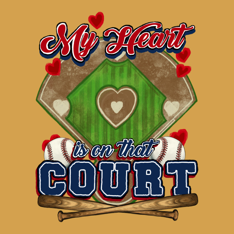 My Heart Is On That Court Baseball Urban Hoodie by HowdyJamesFarm | Teevron