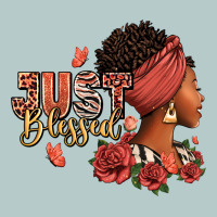 Just Blessed Afro Woman With Roses Heavy Core Tee | Teevron