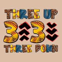 Three Up Three Down Softball Urban Heavy Tee | Teevron