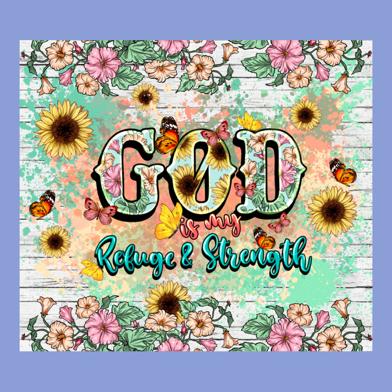God Is My Refugee And Strength Long Sleeve Tee by NancyCooperArtShop | Teevron