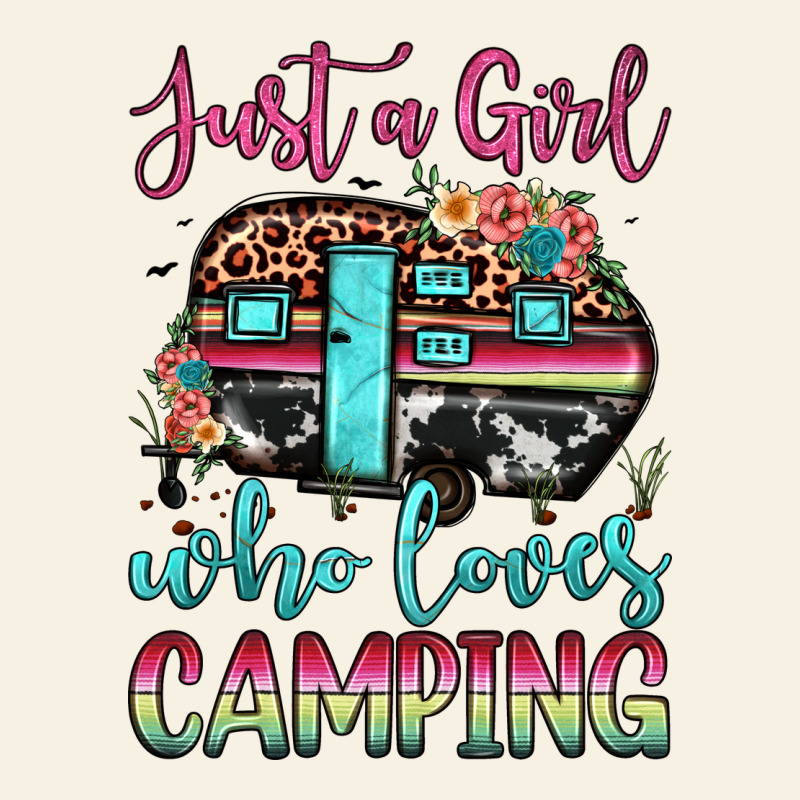 Just A Girl Who Loves Camping Vintage Tee by JahusDesignShop | Teevron