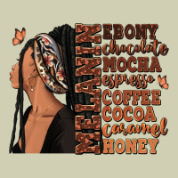 Melanin Many Shades Of Brown Afro Woman Heavy Core Tee | Teevron
